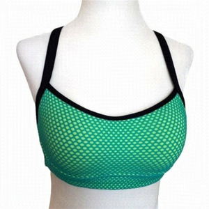 VSX Victoria's Secret Sport Green Blue Black Double Criss Cross Back Straps 32 B